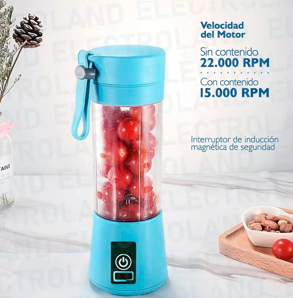 Liquidificador portátil de 4 lâminas