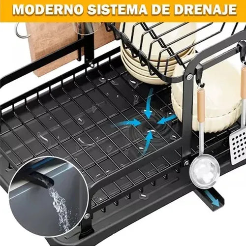 Escurridor De Platos 3 Niveles Bandej